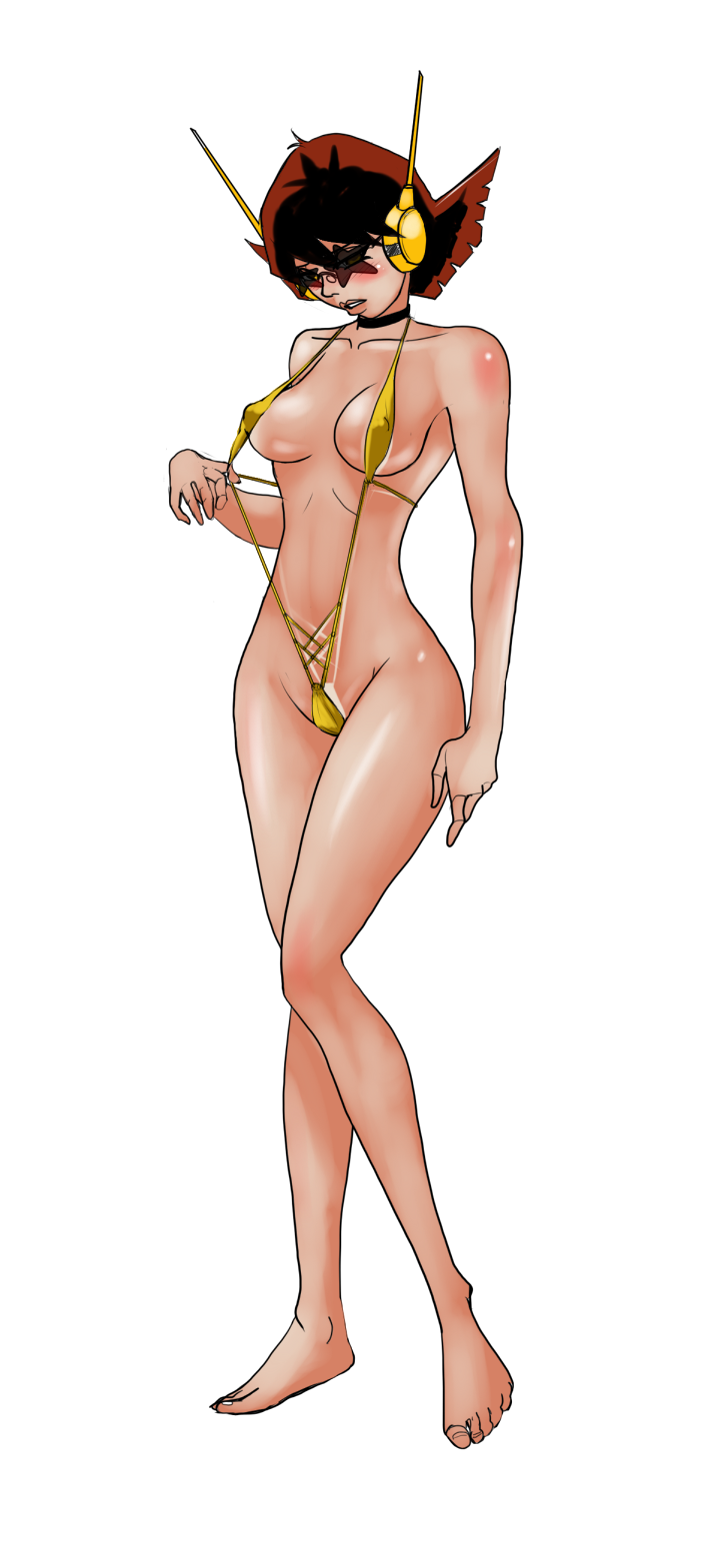 grimphantom2:   midsummernightsdreamer:  Janet wearing a string bikini.  Sexy Wasp!