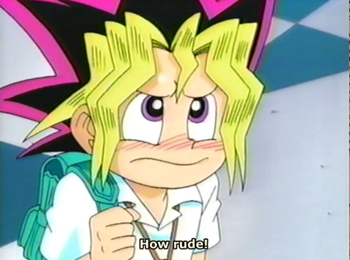 theabcsofjustice:  tumblingredpanda:  gamesetomatch:  theabcsofjustice:Don’t worry, Yugi, you’ll hit that growth spurt one day.  isn’t that his mom  Wait, do u ever get to see his parents? After like 6 fucking seasons? Only grandpa? Do they ever