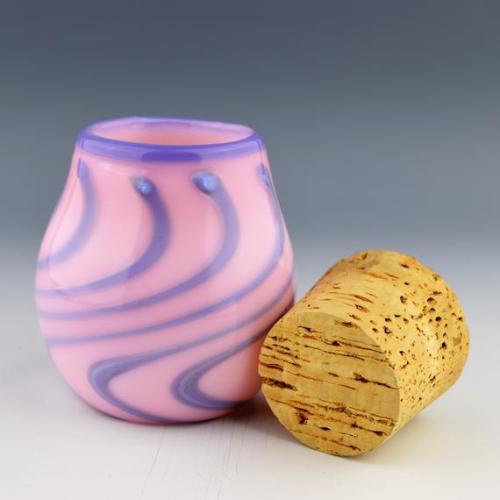 Pink Glass Jar //SawtoothGlassProject