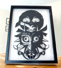 retrogamingblog:  Majora’s Mask Paper Art made by ArtofWillPigg