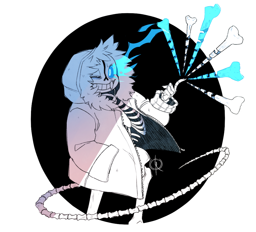 leeffi:  More accumulated undertale doodles ft. sans the skeleton, with a dash of