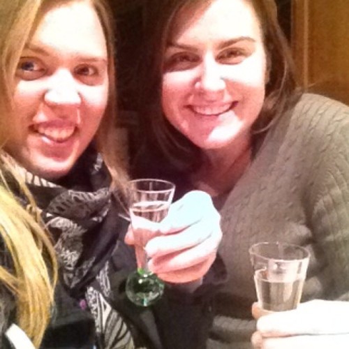First legal drink! Finally. #21 #friends #birthday #blonde #shots #vodka #chocolate
