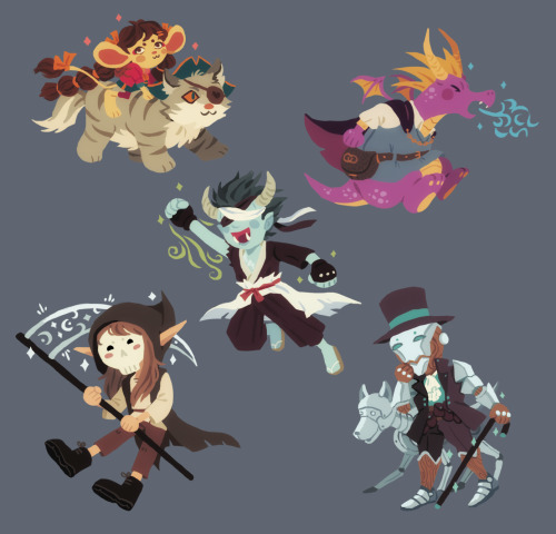 im making charms of our characters for my friends!! another update on the road so far: bao died and 