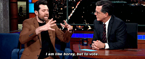 johnolivejar:Billy Eichner Is Horny To Vote