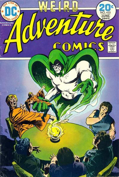 bclaymoore:  ADVENTURE COMICS covers by the late great Jim Aparo. If you love comics, you should probably learn the story of the Michael Fleisher/Jim Aparo Spectre stories. (because why not learn everything about comics?)Harlan Ellison once famously