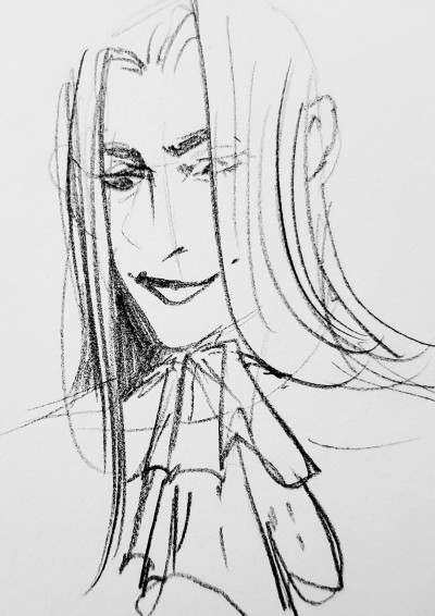 🥩🩸A messy vampire @skogselv from a roleplay (ft. my hand offering him a handkerchief)+ a unique way to feed + an unusually smile-clad ancient vampire (/me)