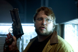 yeen-spirit:  direhuman:  lycoteuthis-deactivated20160131: i found this picture of guillermo del toro with a gun and i don’t have a good caption so i am passing it on to you, the consumer  this is my oc gunillermo del toro  