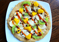 Tessredefined:  Finally Daylight Savings Time! Whole Wheat Breakfast Pizza Topped