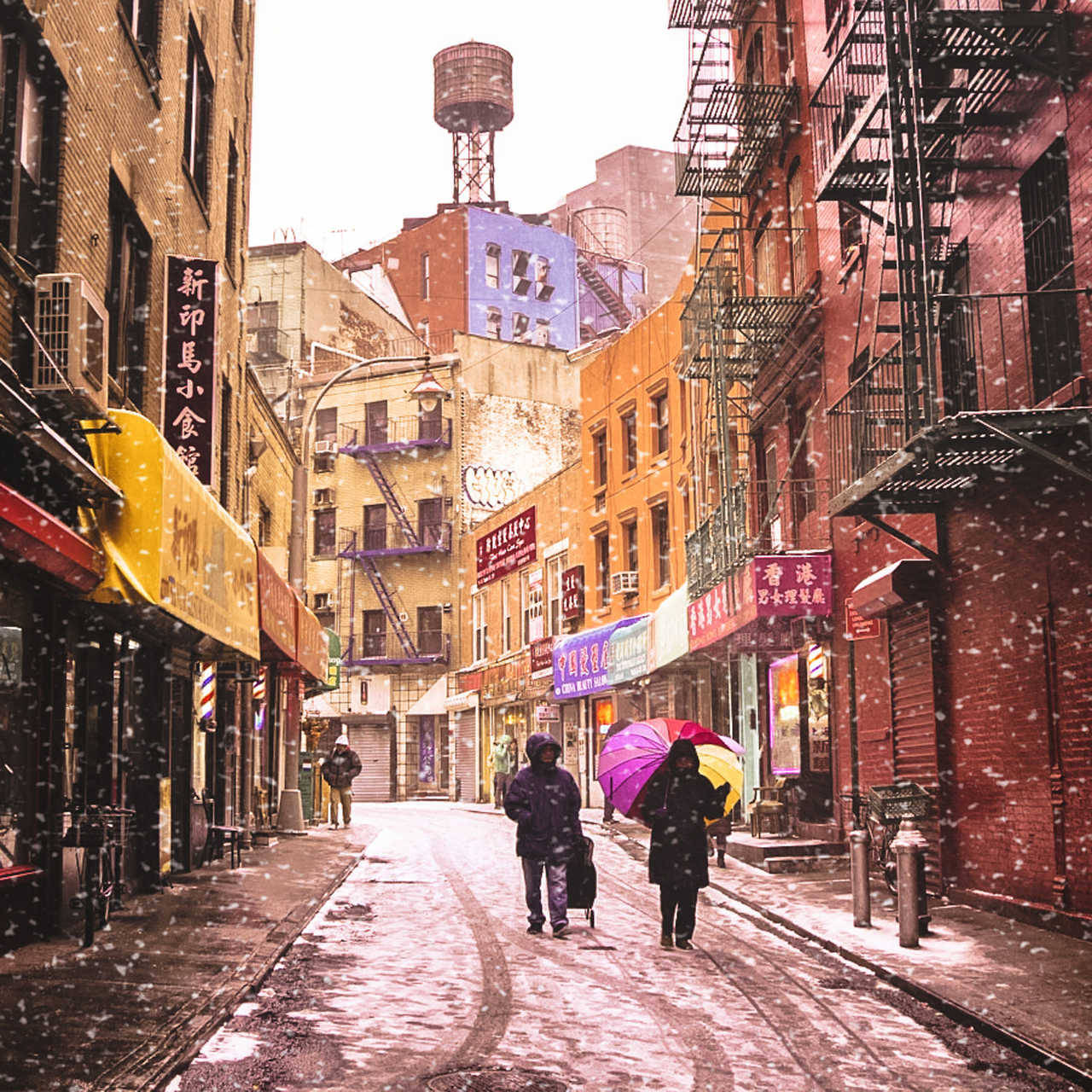 sandra1219:  Doyer Street in the snow. New York City by Vivienne Gucwa on 500px