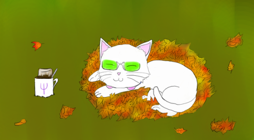 September 1st is Cats in Leaves Day. Not officially or anything. Just cuz I said so. 
