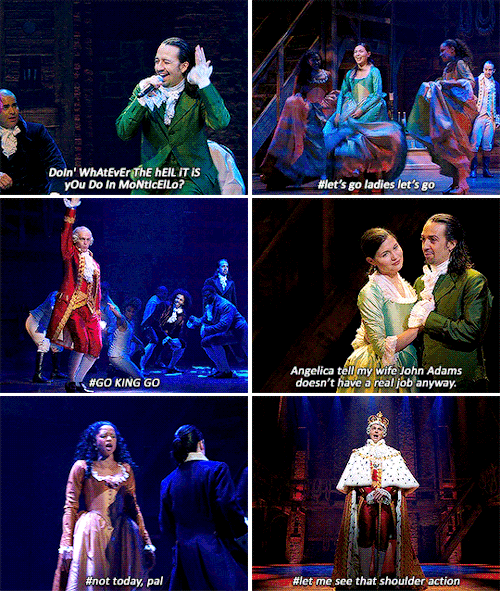 smilecapsules: HAMILTON + moments that absolutely sent me