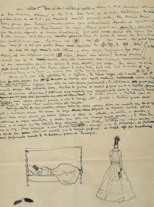 bitter-cherryy: “I don’t know how to write love letters,” Frida Kahlo wrote in 194