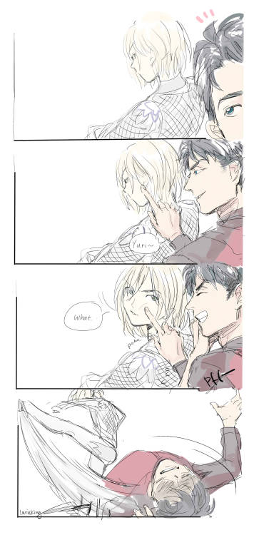 larieking:jj being amused by yurio is heartwarming and i want to see more of it