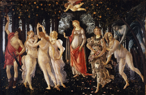BOTTICELLI, Sandro Primavera Tempera on panel (1482), 203 x 314 cm Galleria degli Uffizi, Florence