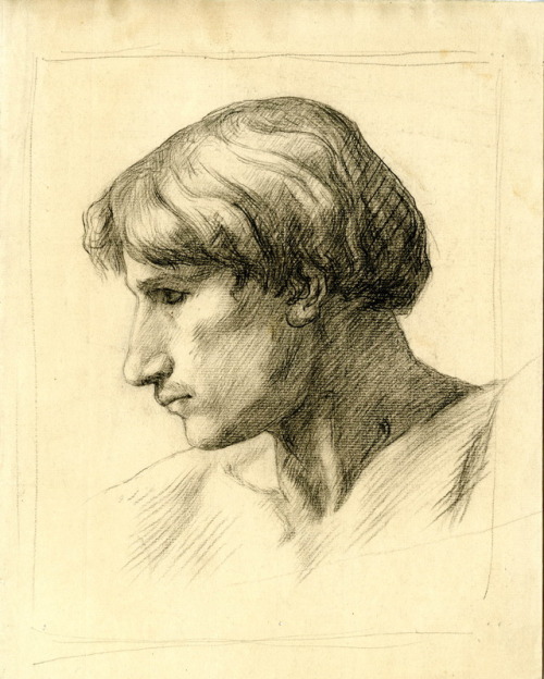 Portraitof a Young Man with Wavy HairE. M. Sargant (British; fl. 1877–87)ca. 1877Black chalkThe Brit