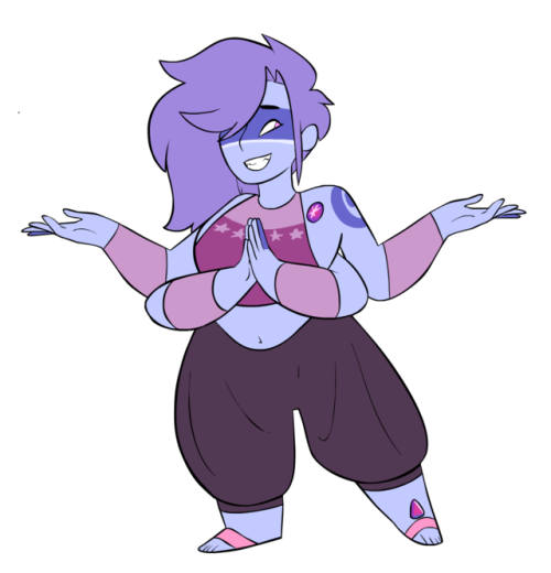 Hackmanite - by RoFlo-Felorez (me)A Pebble Rebels fusion between Star Ruby and Charoite Star Ruby be