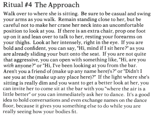 warriorlesbian:lesbianherstorian: “how to engage in courting rituals 1950′s butch style in the bar” 