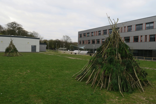 ‘Caveman Camp’ Year 5 and 6 Shelter Building and Survival Weekend and ‘Brynja’s Ghost’ Storytelling Props, 22.4.16.