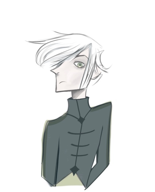 Tried Out Another Coloring Experiment On A Sketch, This Time With Green-eyed Fall Rafal And A TLEA-like