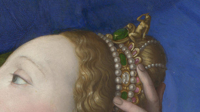 loumargi:  An Allegory with Venus and Cupid  detail about 1545, Bronzino