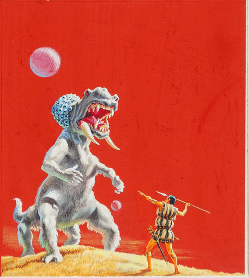 talesfromweirdland:Edward Mortelmans cover illustrations for Edgar Rice Burroughs’s Mars series. Cir