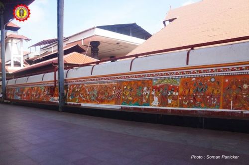 New murals at Guruvayur Krishna temple, Kerala, photos by Soman Panicker