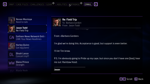 I Was Streaming Gotham Knights When I Found This In The Emails. It Made Me Smile