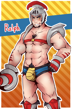 fluffed-up-cloud:  I made a gijinka for my Escavalier, Ralph~