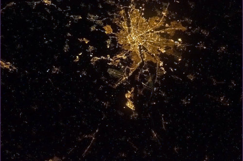 colchrishadfield:  Budapest, Hungary - and a huge hello from space to the Töröks, family of my beloved daughter-in-law. 