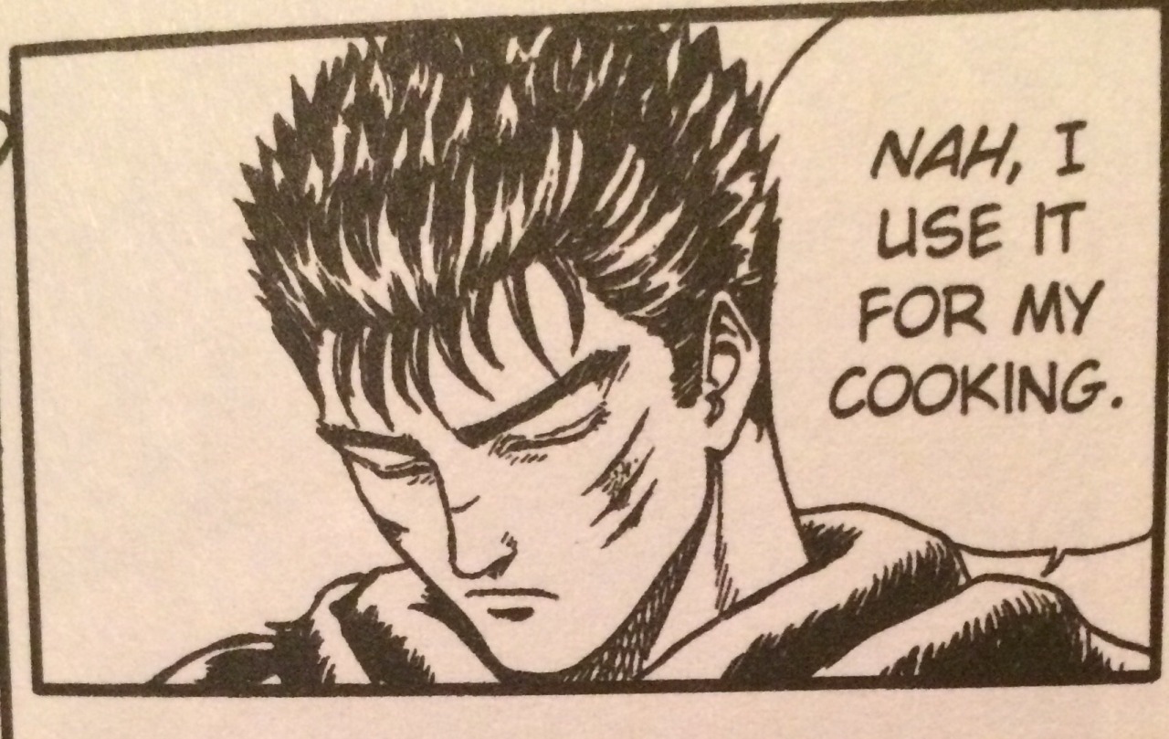 hamstermcnugget:Guts being snarky.