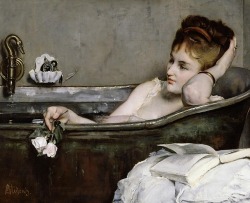 loumargi: Alfred Stevens, The Bath, c. 1873–1874.
