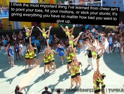 thisisthe-cheerdynasty:  It’s taught me that when you fall to get right back up like nothing ever happened (: