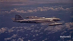 celer-et-audax:  A B-57 Canberra observes an Operation Hardtack nuclear test at Kwajalein Atoll in, 1958. 