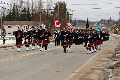 #LODD funeral for FF Berryman this afternoon in #Fredericton.