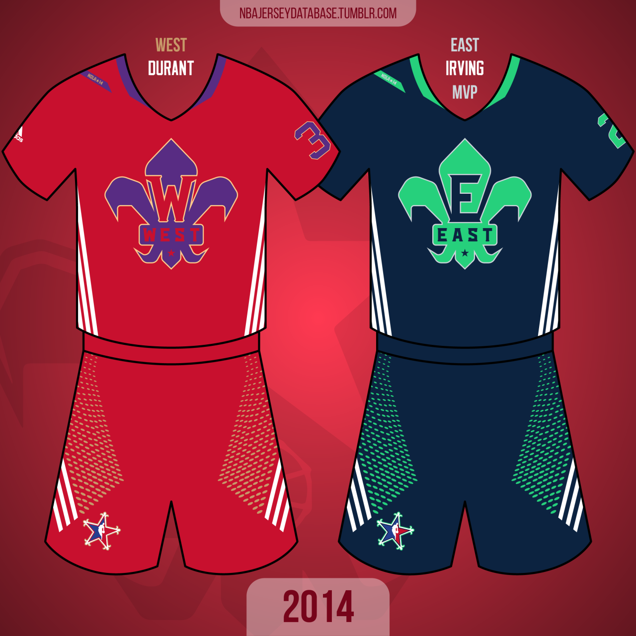 NBA Jersey Database, 2014 NBA All-Star GameSmoothie King Center East