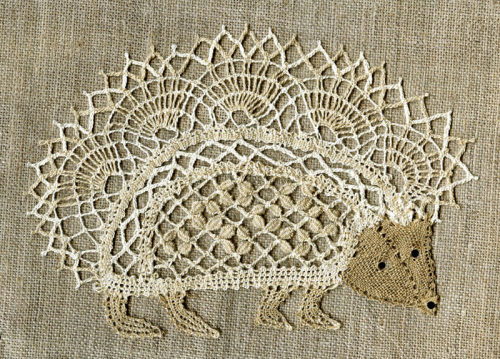 fibrearts:Bobbin Lace Hedgehog