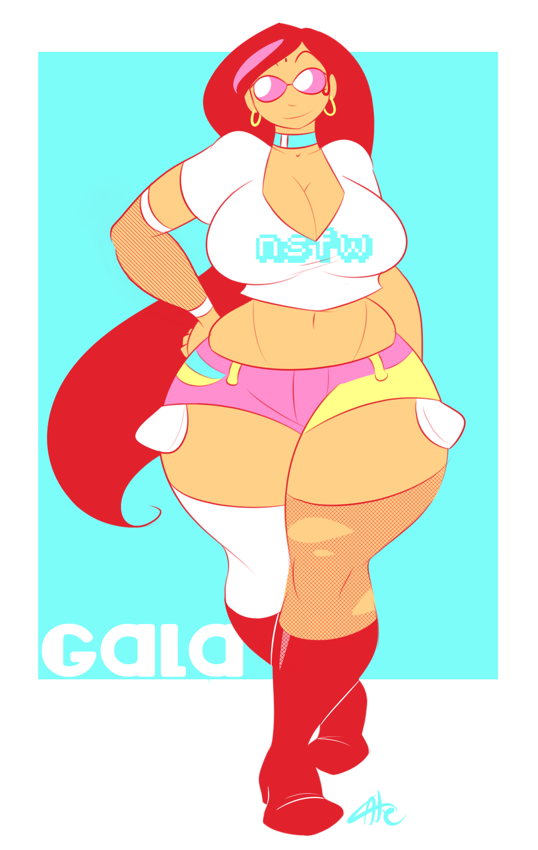 carmessi:  theycallhimcake:  5-tone Gala doodle. (/ -  -)/  Oh man =3!! Demn Hips! ٩(●̮̮̃•)۶