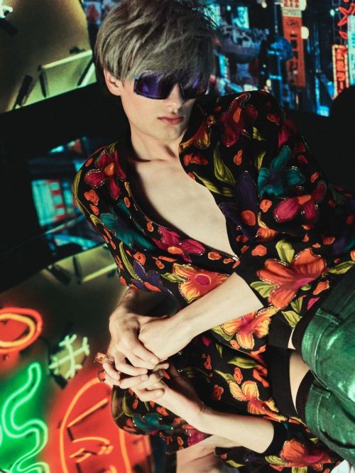 “Neon Lights”, photographed by Luke Dickey for South China Morning Post Style Magazine, 