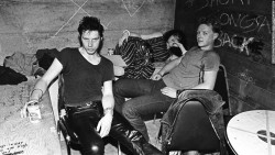 rustbeltjessie: John Doe, Exene Cervenka, and Billy Zoom of X, courtesy of Richard McCaffrey/Michael Ochs Archives/Getty Images