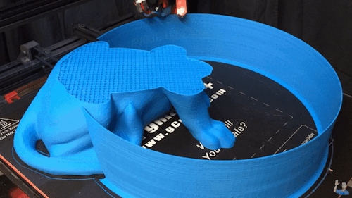 exeunt-pursued-by-a-bear:inkedfatboy:gif87a-com:3D Printing A Fabulous Lion [x]Wow….they have come a