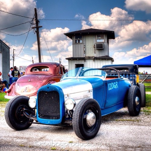 royboyprods:  @hoesing at the 2013 #hambdrags this past August. #traditional #hotrod #drags 
