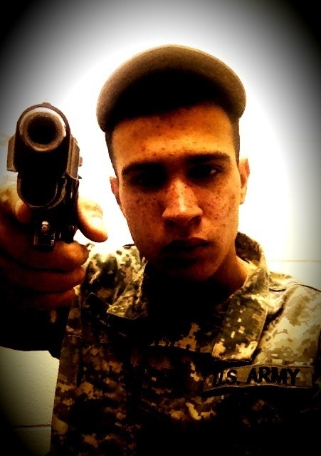 guyswithcellphones:  Army man, Victor 21yo from Colorado Springs, CO. showing off