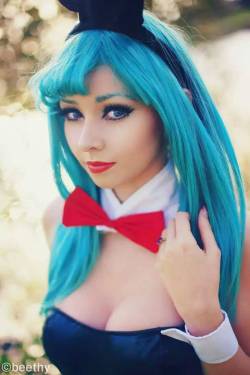 Bunny Costume Bulma by AmyThunderbolt 