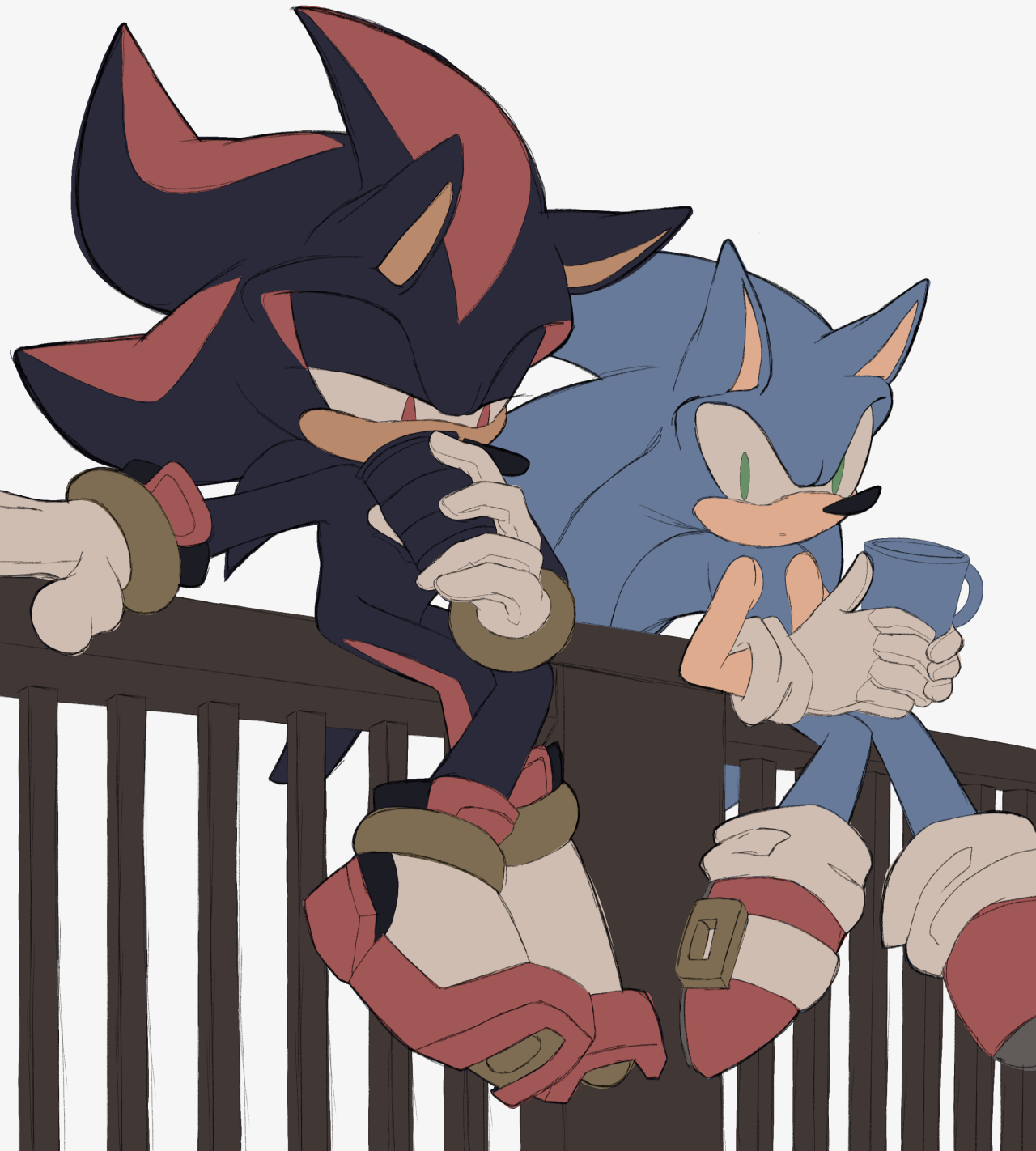I came here for the gay hedgehogs — This is just a headcanon that