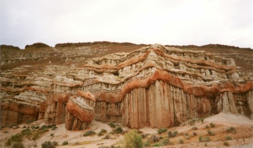 Red RocksThis shot comes from Red Rock Canyon State Park in California. This site is interlayered wi