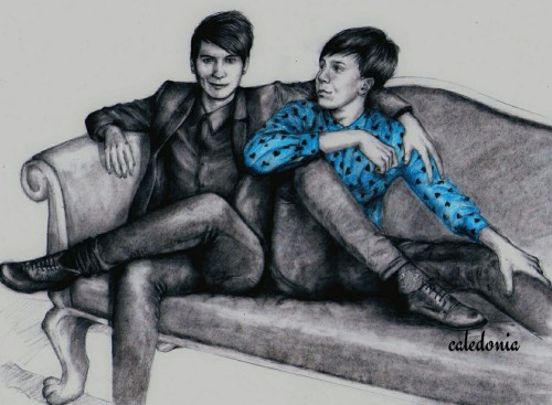 northern-caledonia: Black and blue Dan and Phil