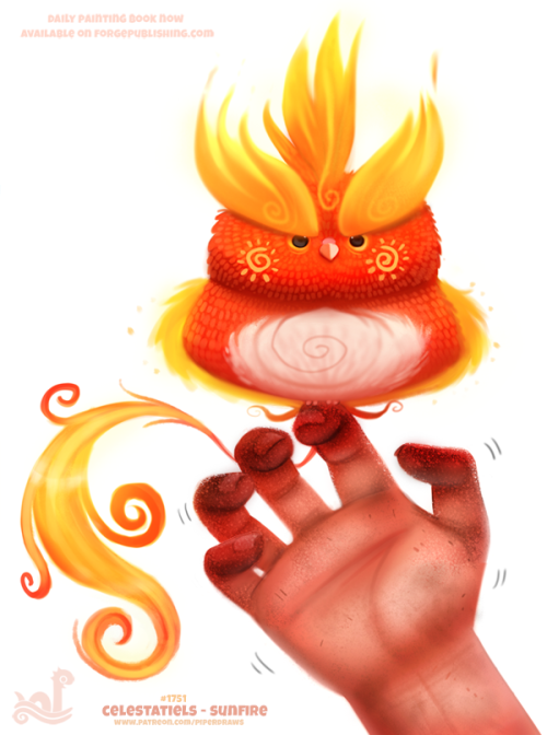 cryptid-creations: Daily Painting 1751# Celestatiels - Sunfire Daily Paintings Book now available: h