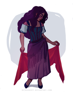 reygroff:a commission of La Esmeralda for @flamesofesmeralda !! &lt;3