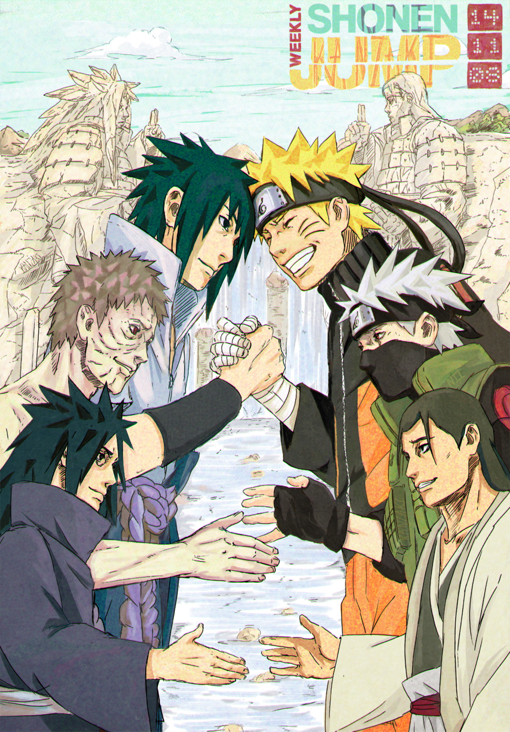 kanzzzaki:  Naruto Shonen Jump cover contest✿ Naruto  Fan Art  for Masashi Kishimoto ~♥ With
