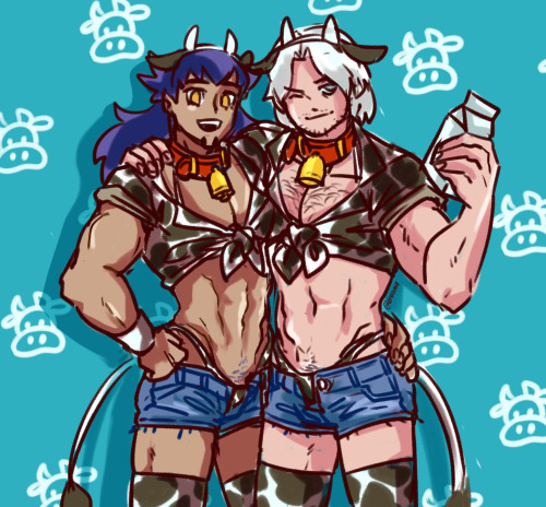 idk thought it was preposterous on my behalf to not had drawn my big tit malewives in cowprint outfi